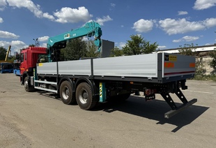 JAC N350 6×4 (35т) КМУ HKTC-8016 (8т) БОРТ 7,5×2,54×0,6м